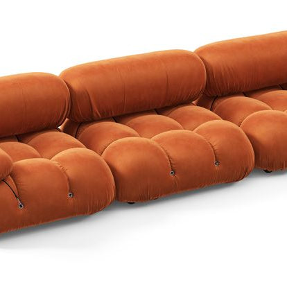 MarioBelliniInspiredThreeSeaterSofa_OrangeVelvet_W121__ThreeSeater_CamaleondaStyle